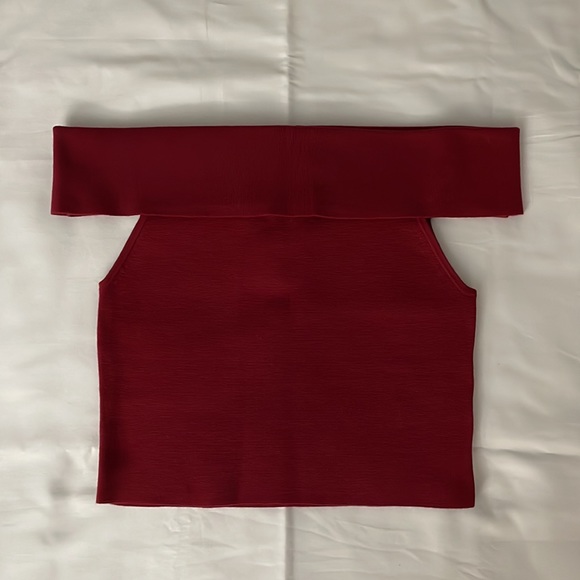 Express crop top dark red XS - Picture 1 of 6